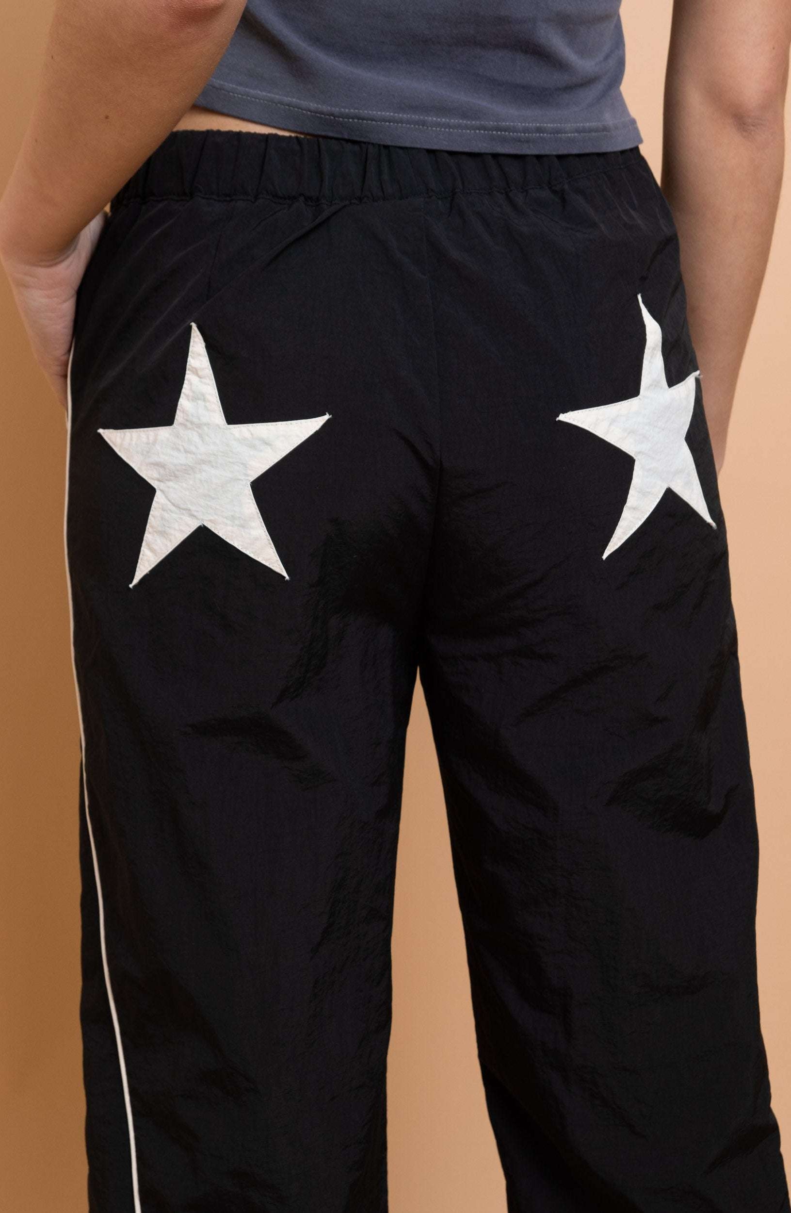 Daisy Street Piping Detail Trousers with Star Pockets Trousers by Daisy Street as seen on celebrities