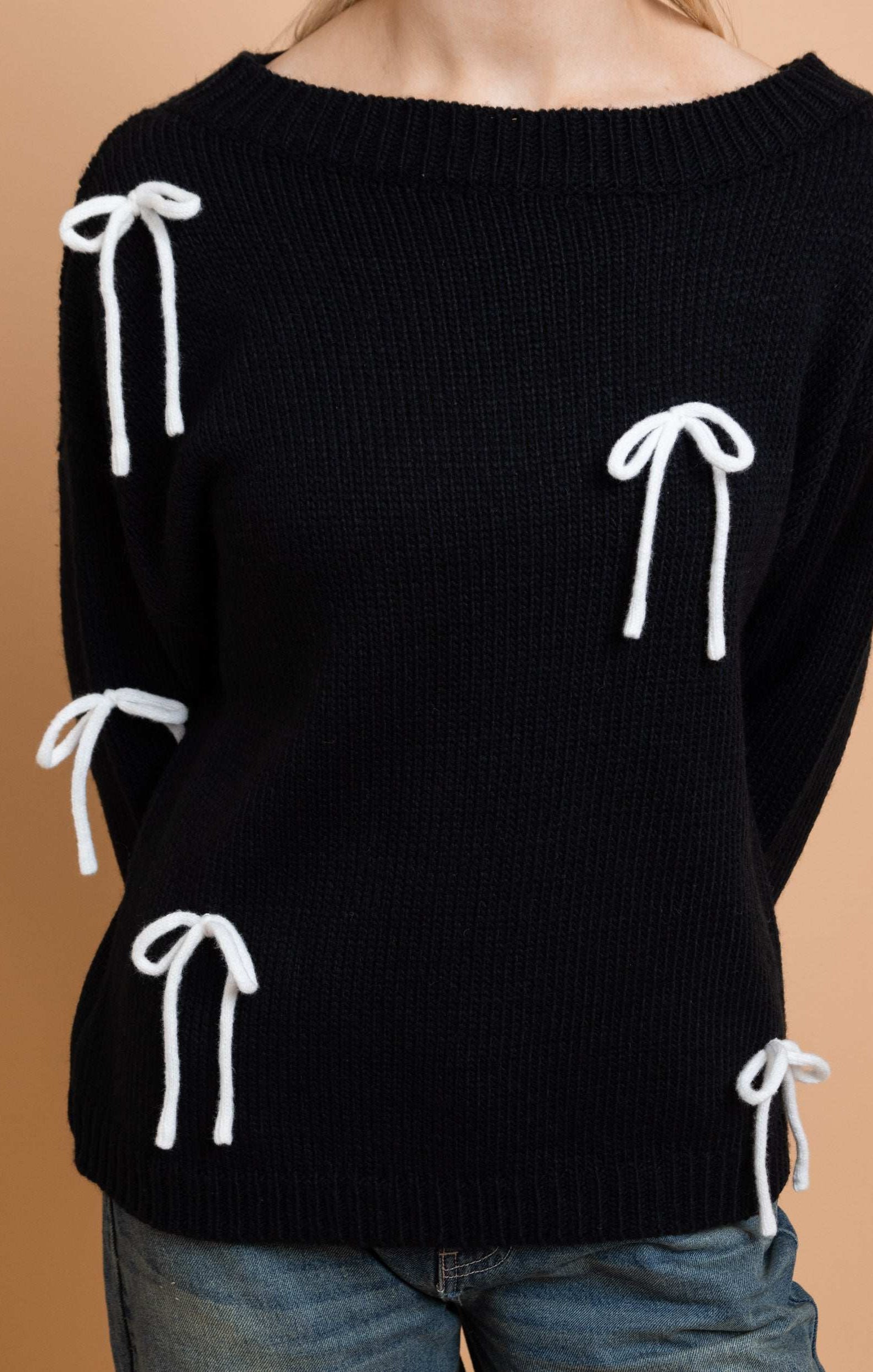 Daisy Street Bow Detail Jumper Jumper by Daisy Street as seen on celebrities