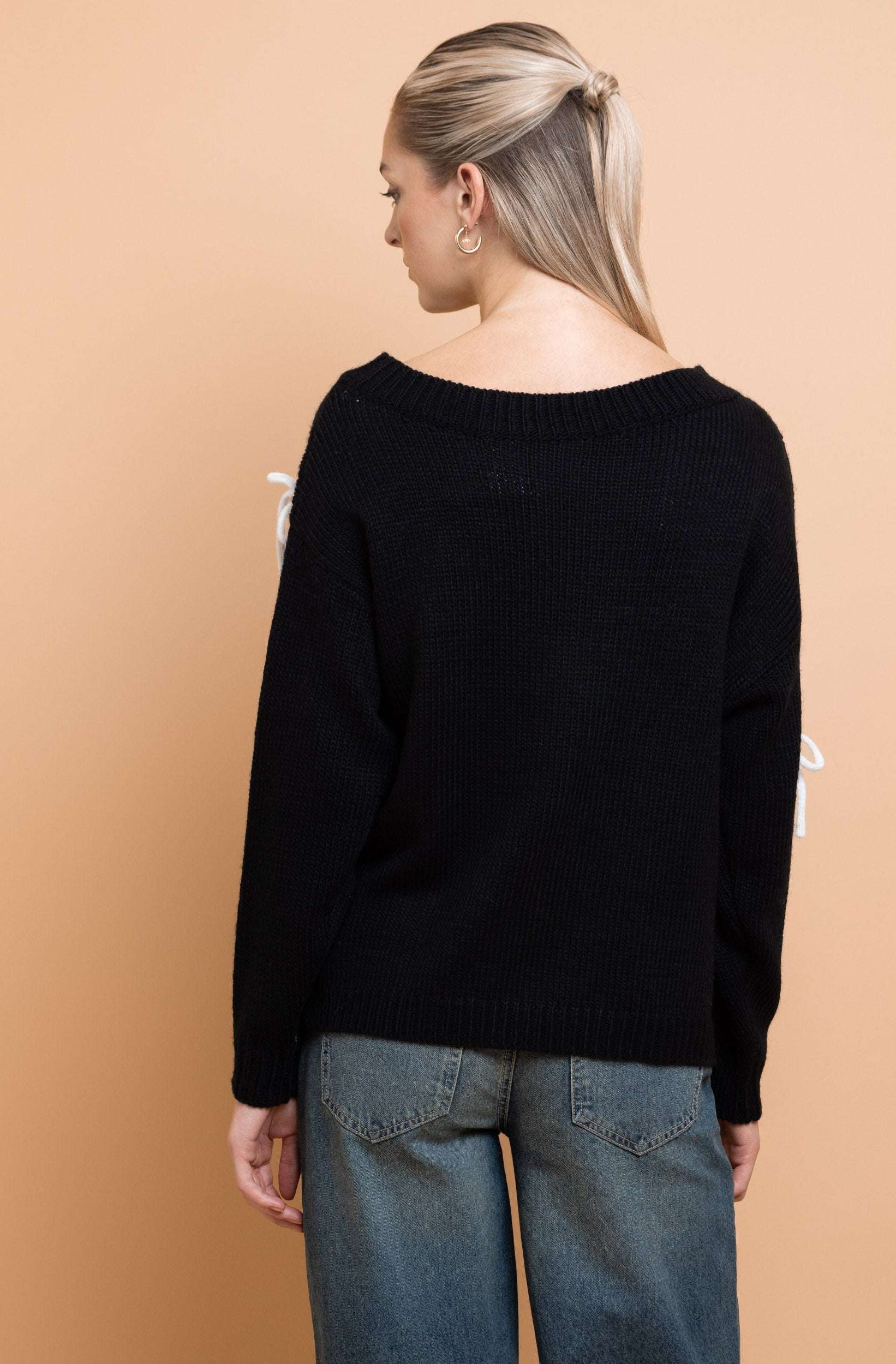 Daisy Street Bow Detail Jumper Jumper by Daisy Street as seen on celebrities