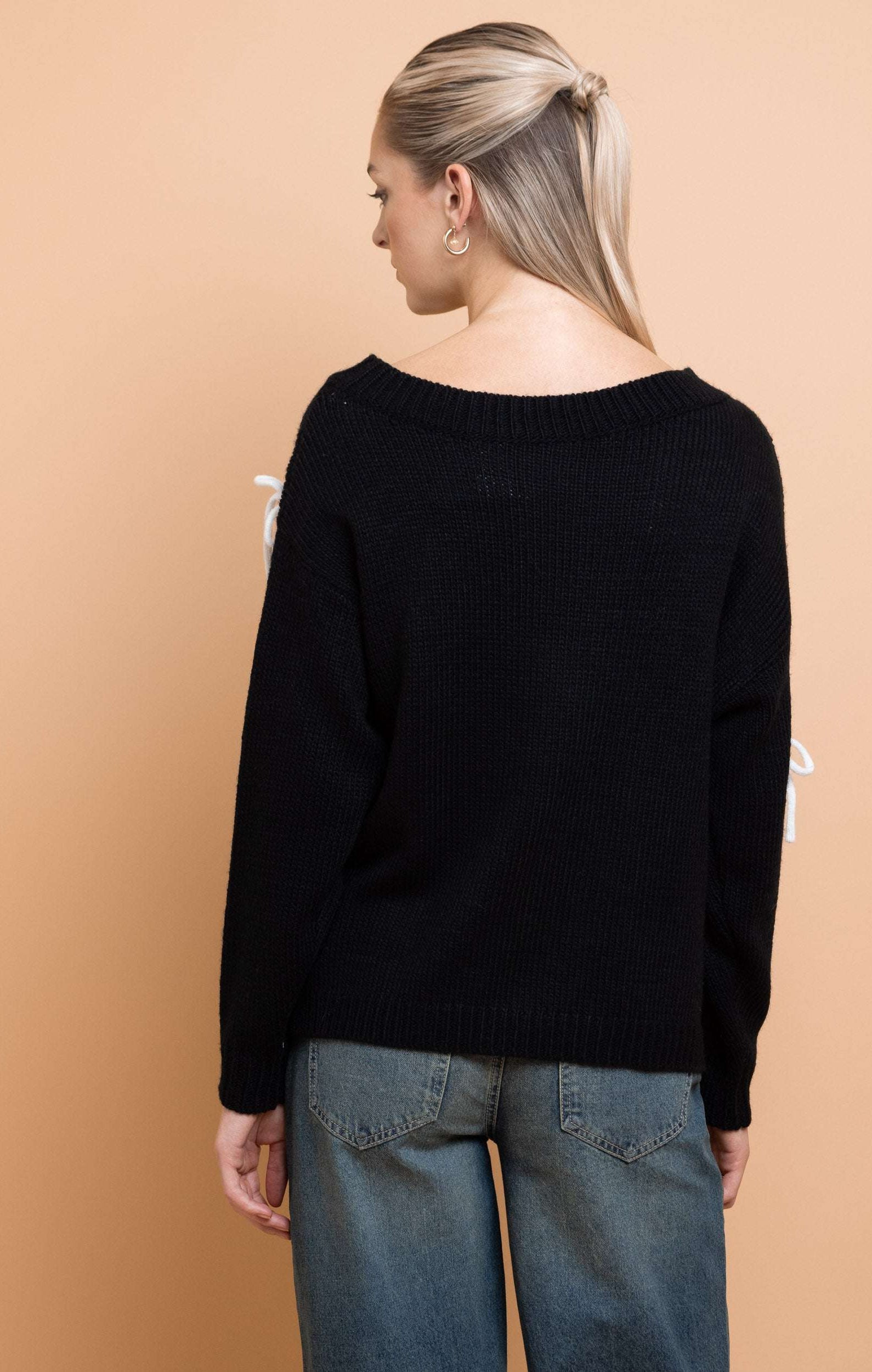 Daisy Street Bow Detail Jumper Jumper by Daisy Street as seen on celebrities