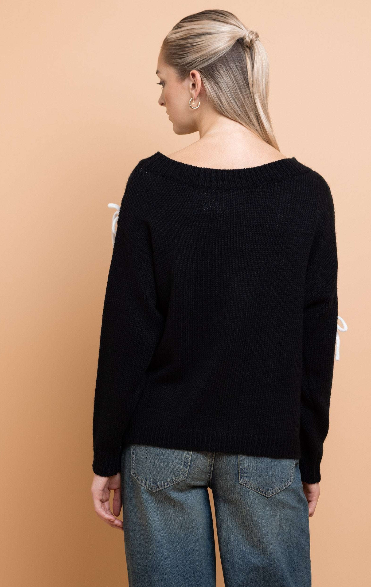 Daisy Street Bow Detail Jumper Jumper by Daisy Street as seen on celebrities