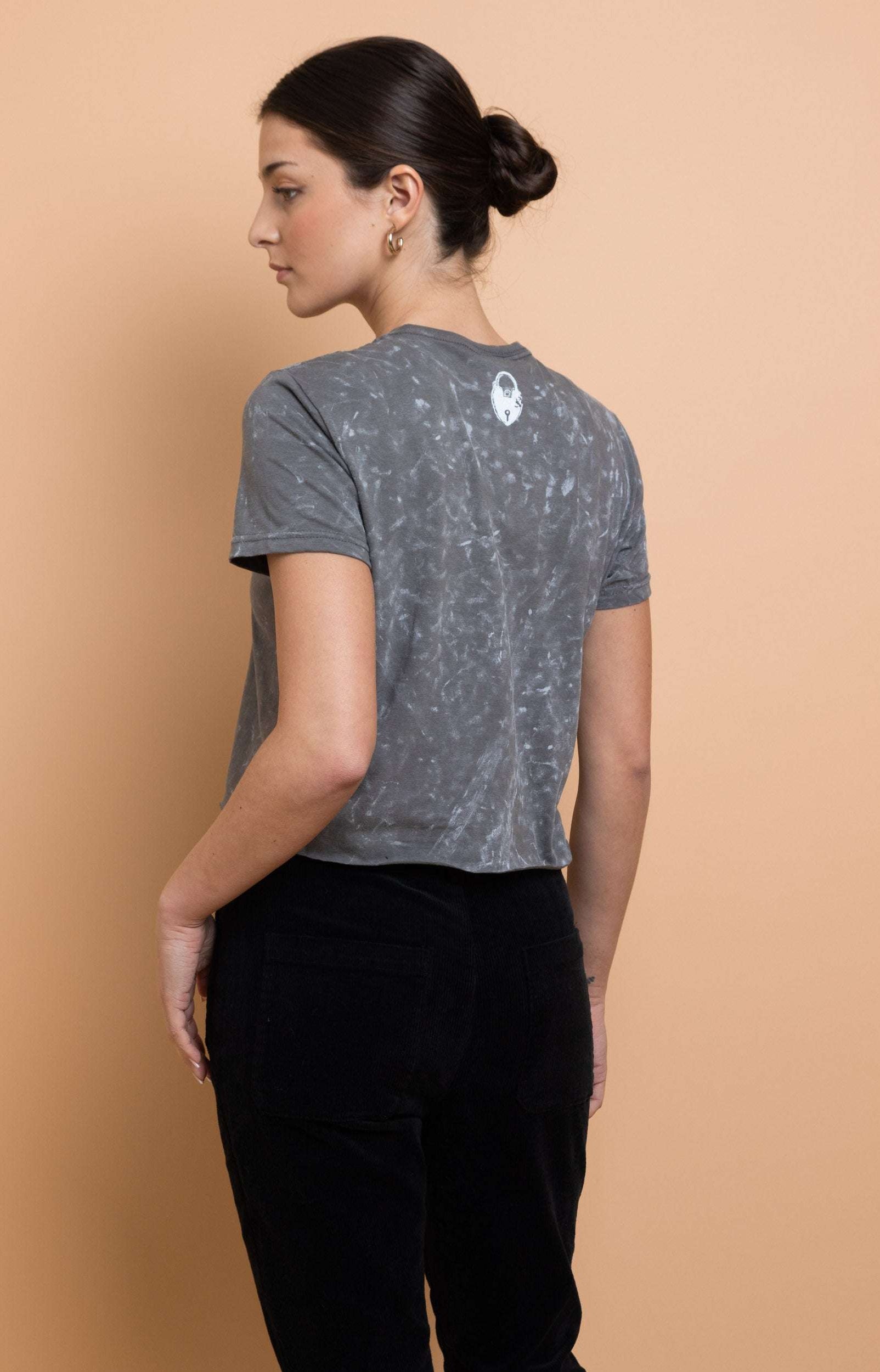 Daisy Street Not Today Snow Washed Baby Tee T-Shirts by Daisy Street as seen on celebrities