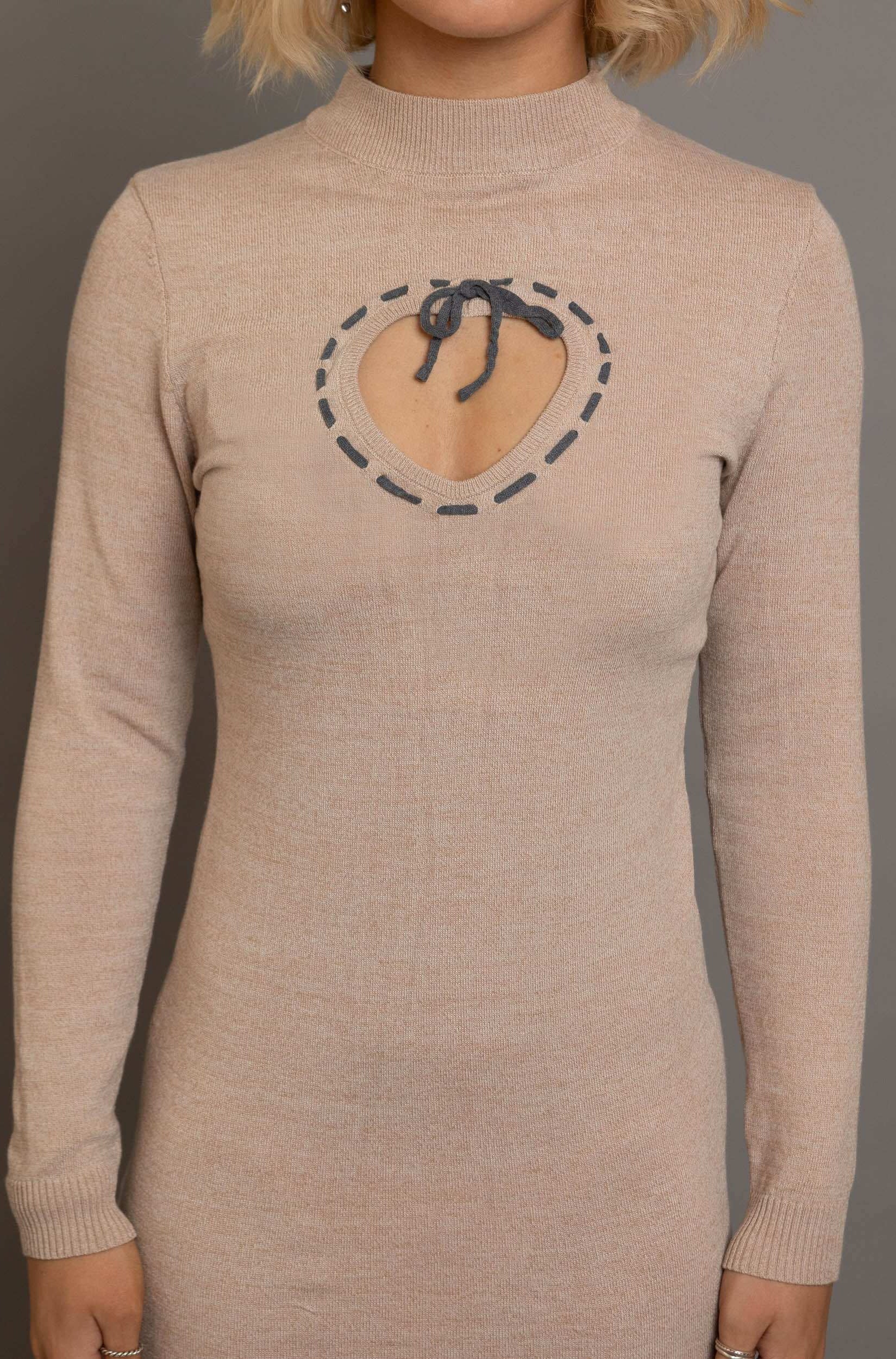 Daisy Street Cream Heart Cutout Midaxi Dress Maxi Dress by Daisy Street as seen on celebrities