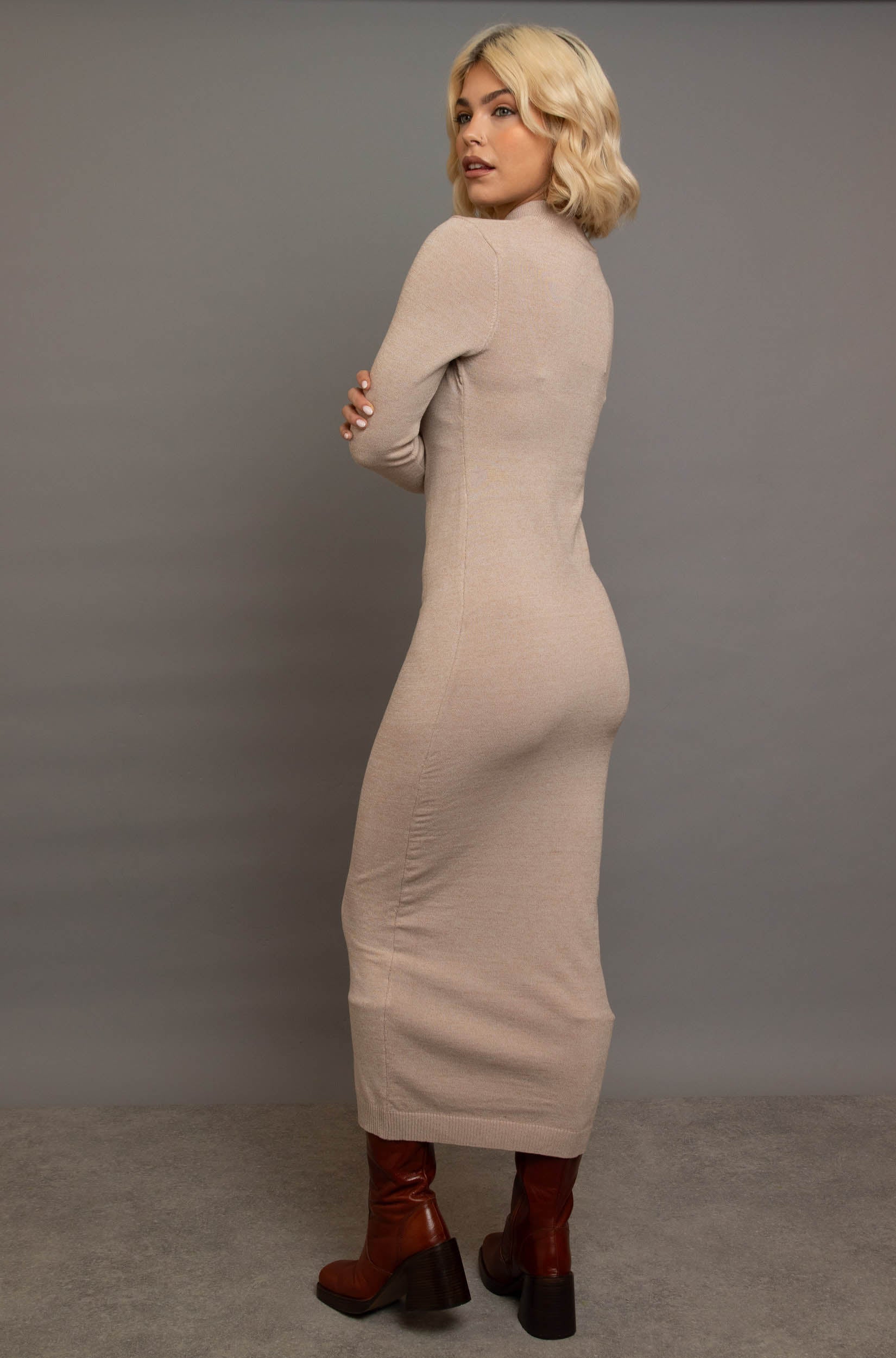 Daisy Street Cream Heart Cutout Midaxi Dress Maxi Dress by Daisy Street as seen on celebrities