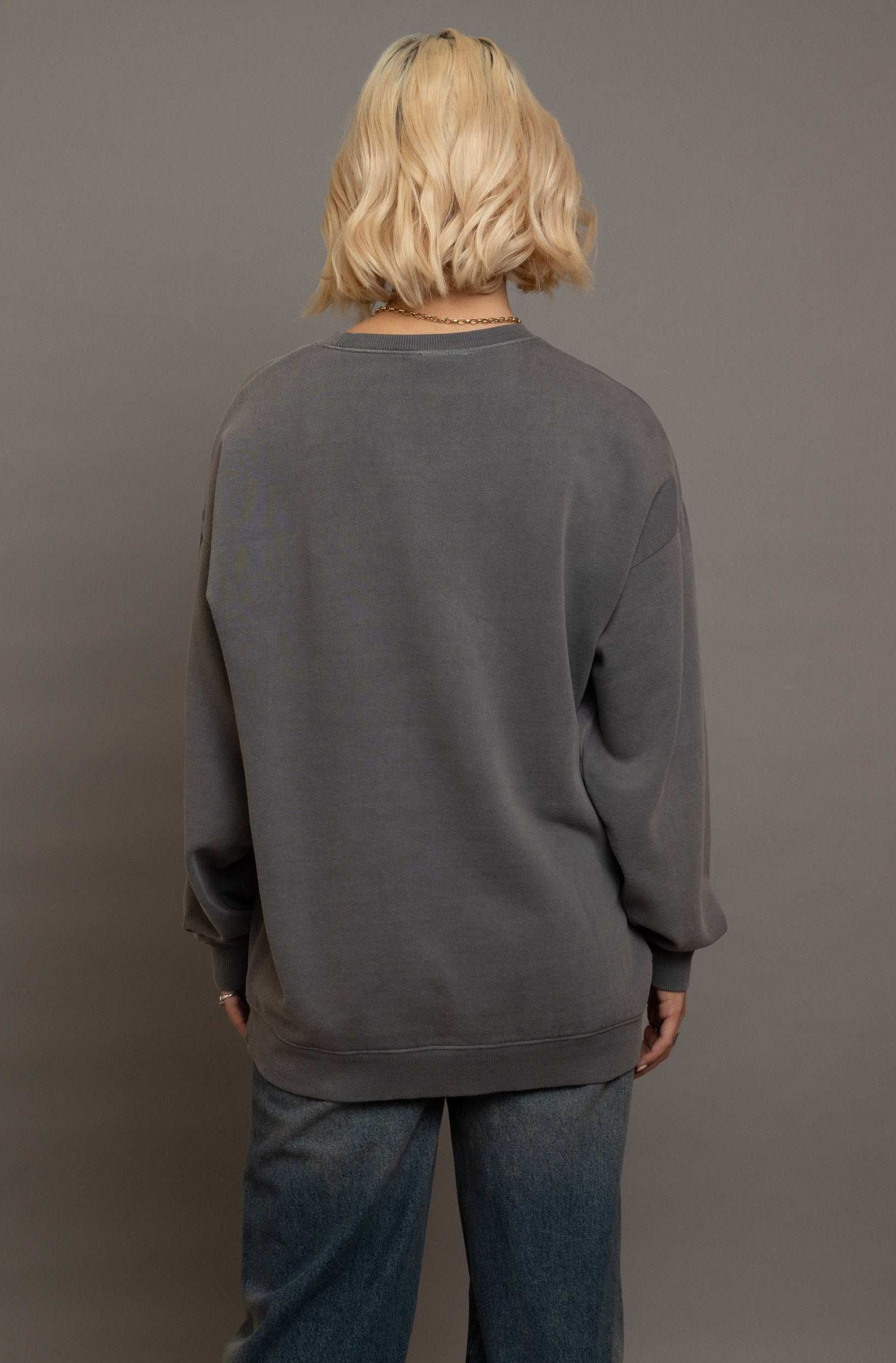 Daisy Street Playing Out Oversized Sweatshirt Sweater by Daisy Street as seen on celebrities