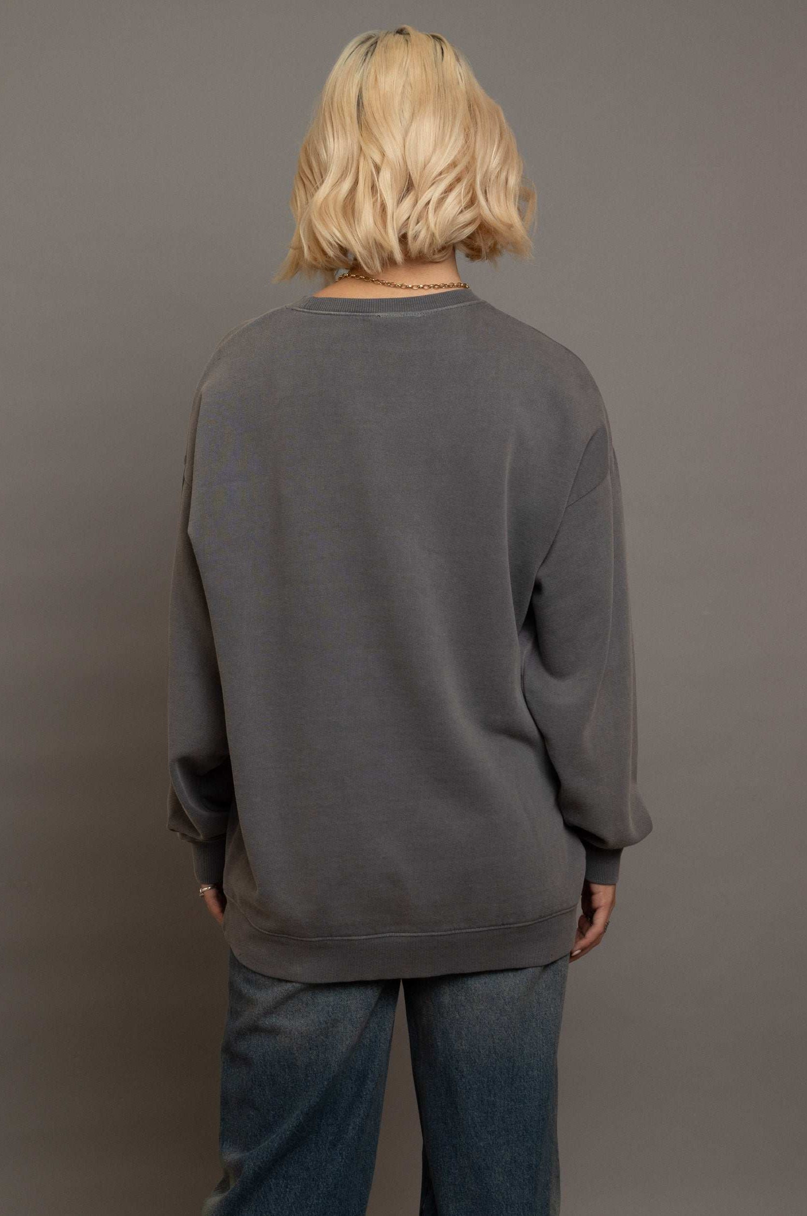 Daisy Street Playing Out Oversized Sweatshirt Sweater by Daisy Street as seen on celebrities