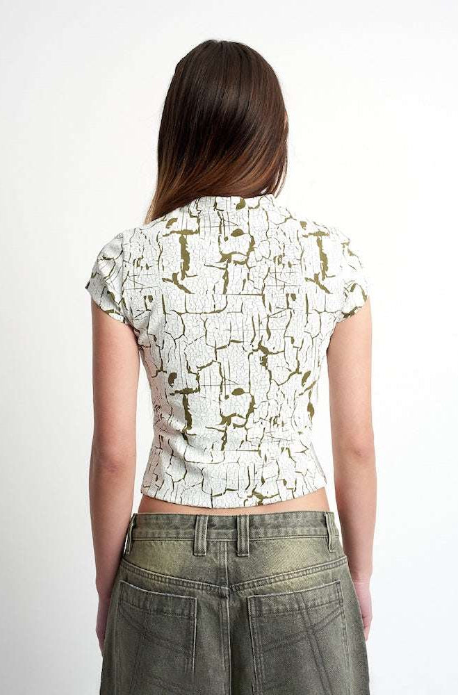 The Ragged Priest Rift Baby Tee Top by The Ragged Priest as seen on celebrities