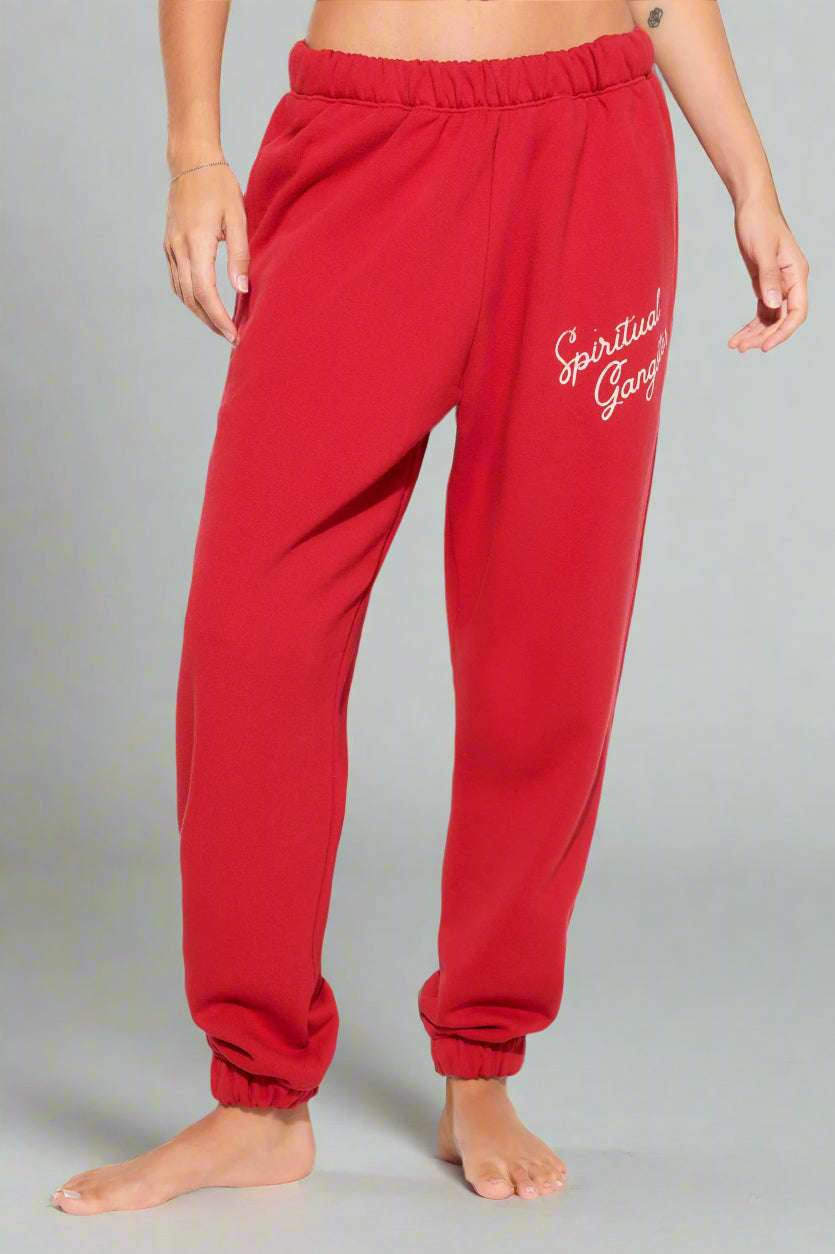 Spiritual Gangster Insignia Portia Sweatpants Jogger Bottoms by Spiritual Gangster as seen on celebrities