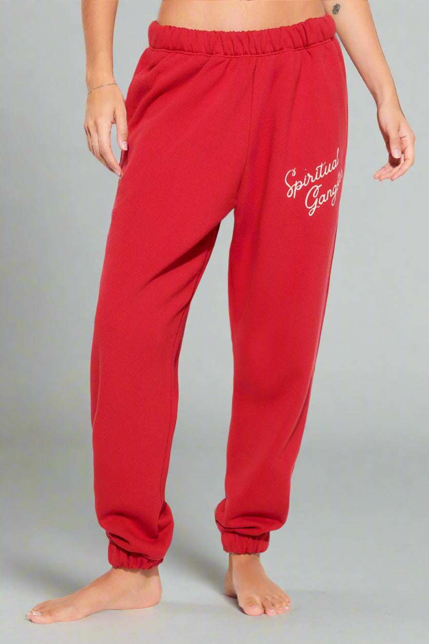 Spiritual Gangster Insignia Portia Sweatpants Jogger Bottoms by Spiritual Gangster as seen on celebrities