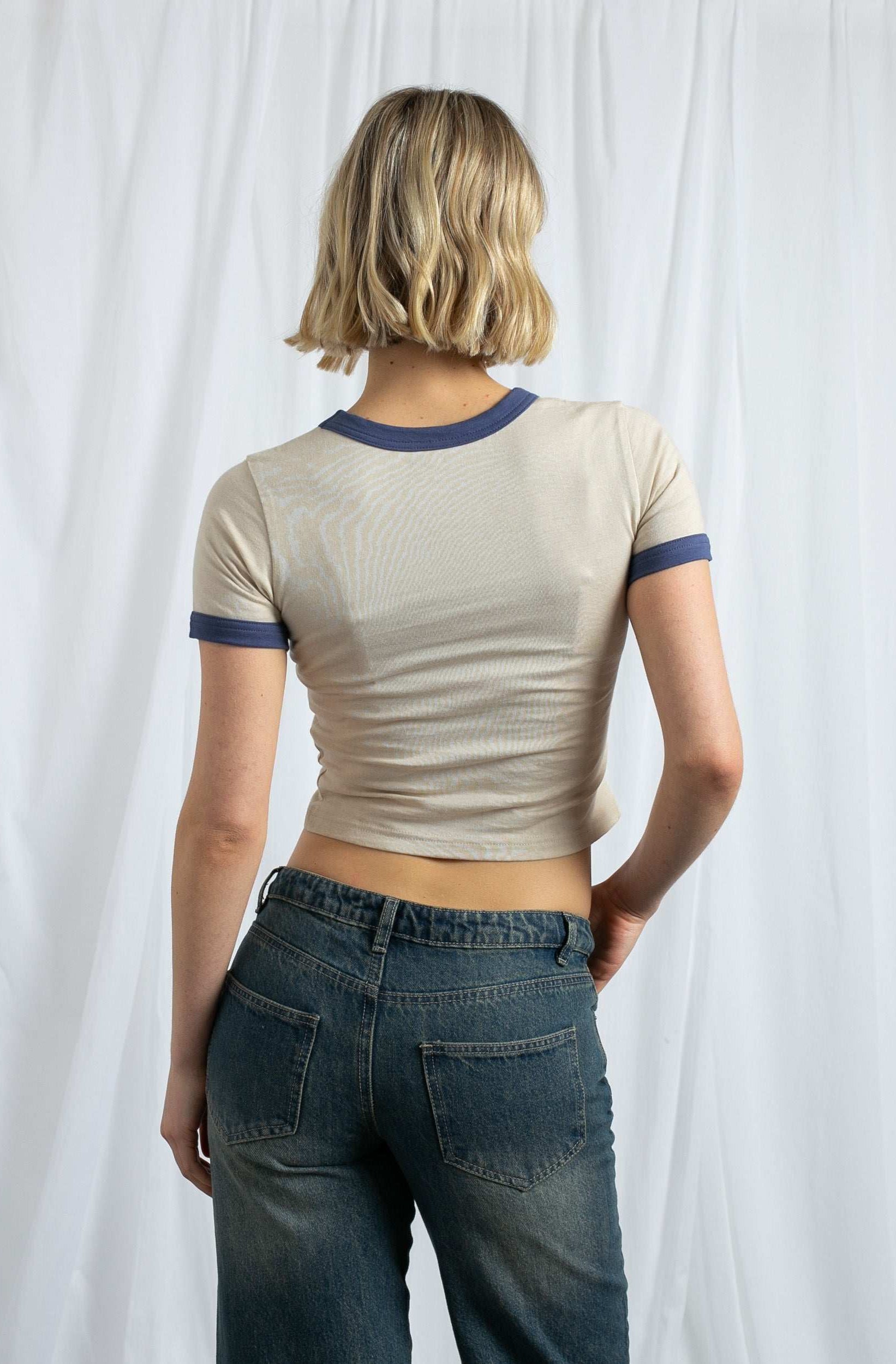 Daisy Street California Licence Plate Ringer Tee T-Shirt by Daisy Street as seen on celebrities