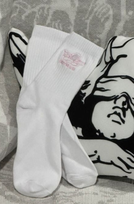 Boys Lie Pink Logo Socks