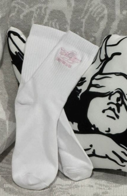 Boys Lie Pink Logo Socks