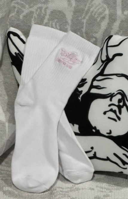 Boys Lie Pink Logo Socks