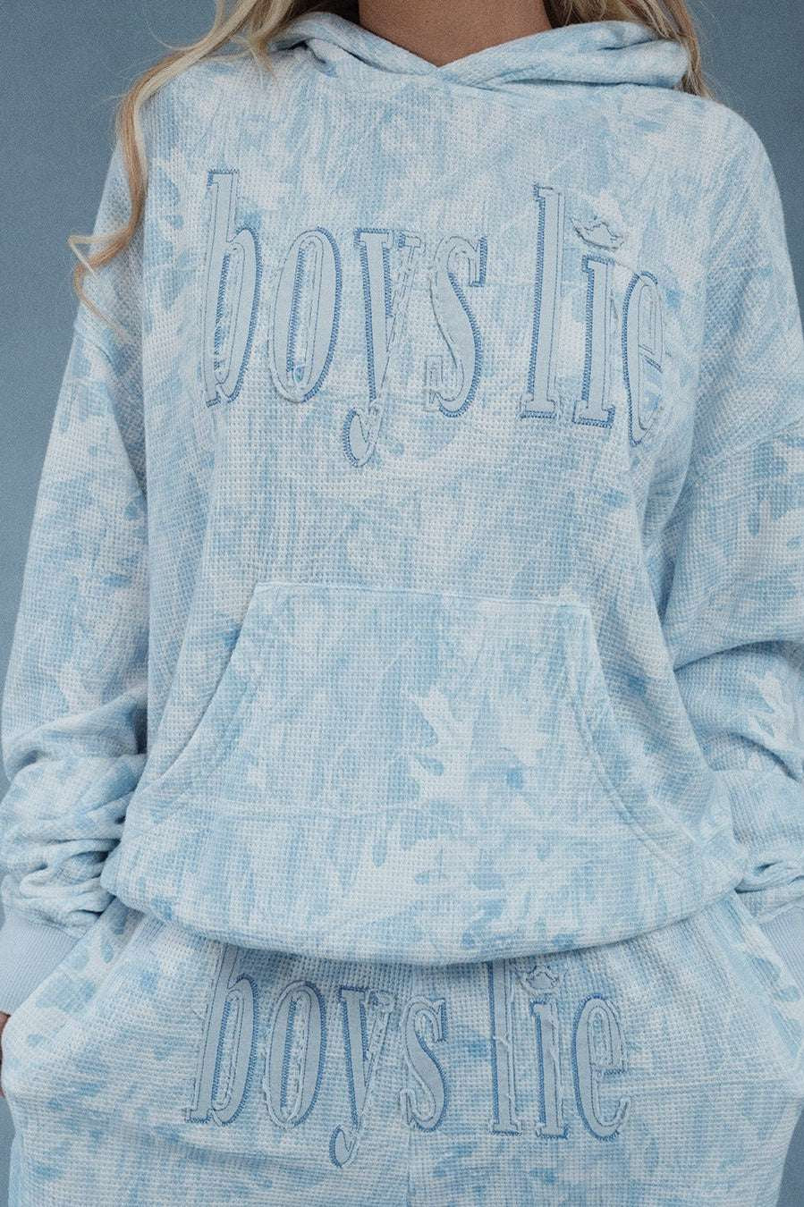 Boys Lie Blue Manhunt Racer Hoodie