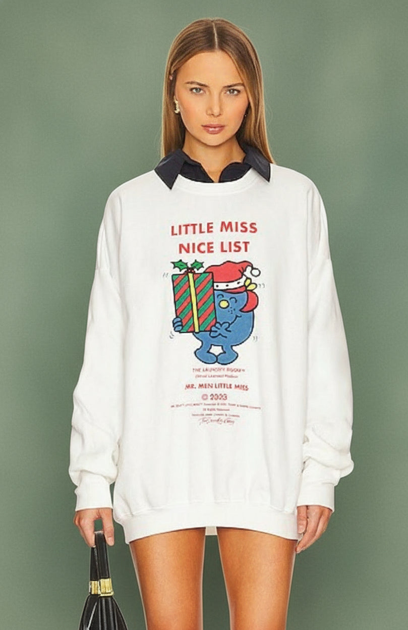 The Laundry Room Little Miss Nice List Christmas Jumper