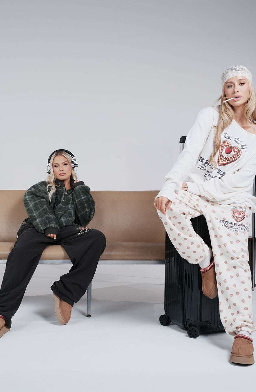 Boys Lie Heavenly Room Service PJ Printed Kimmy Pants