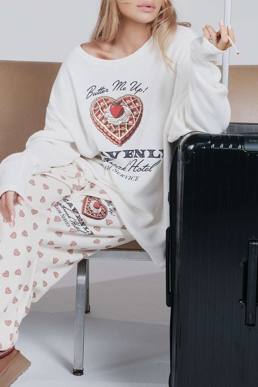 Boys Lie Heavenly Room Service PJ Printed Kimmy Pants