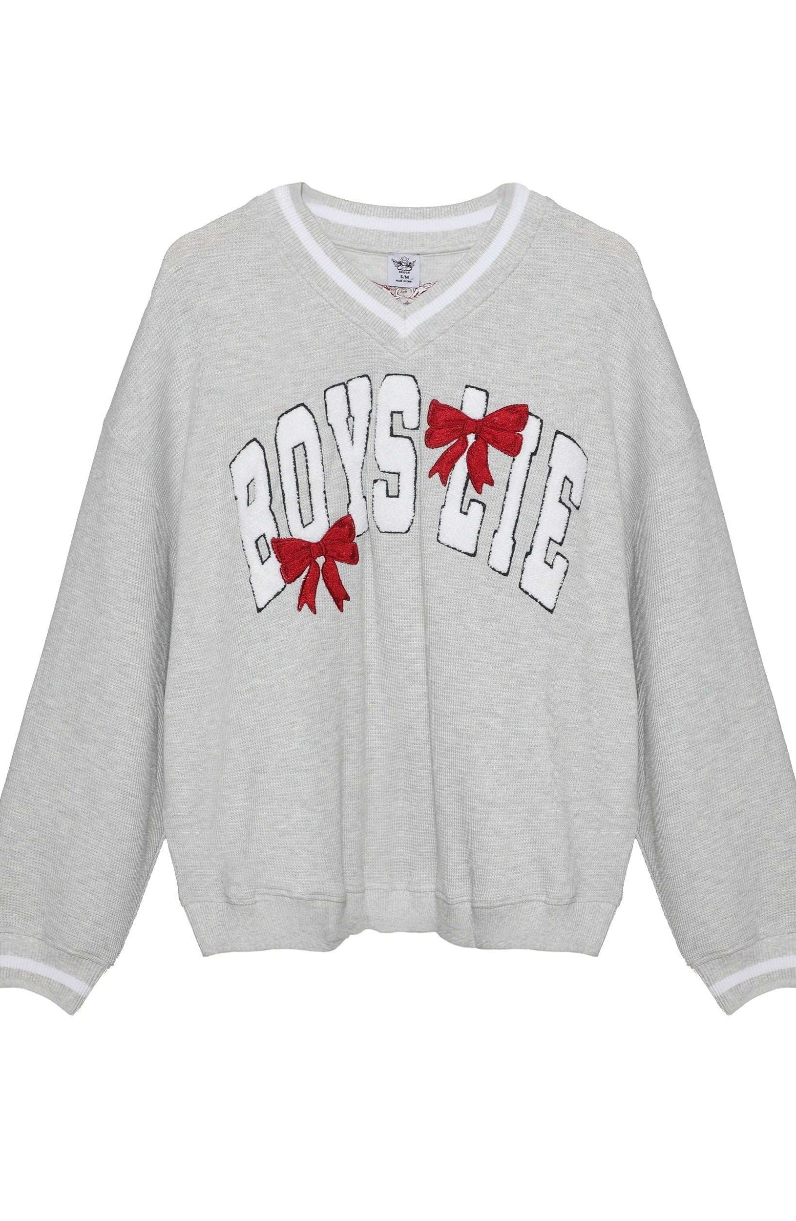 Boys Lie Wrap Me In a Bow Harley Sweater