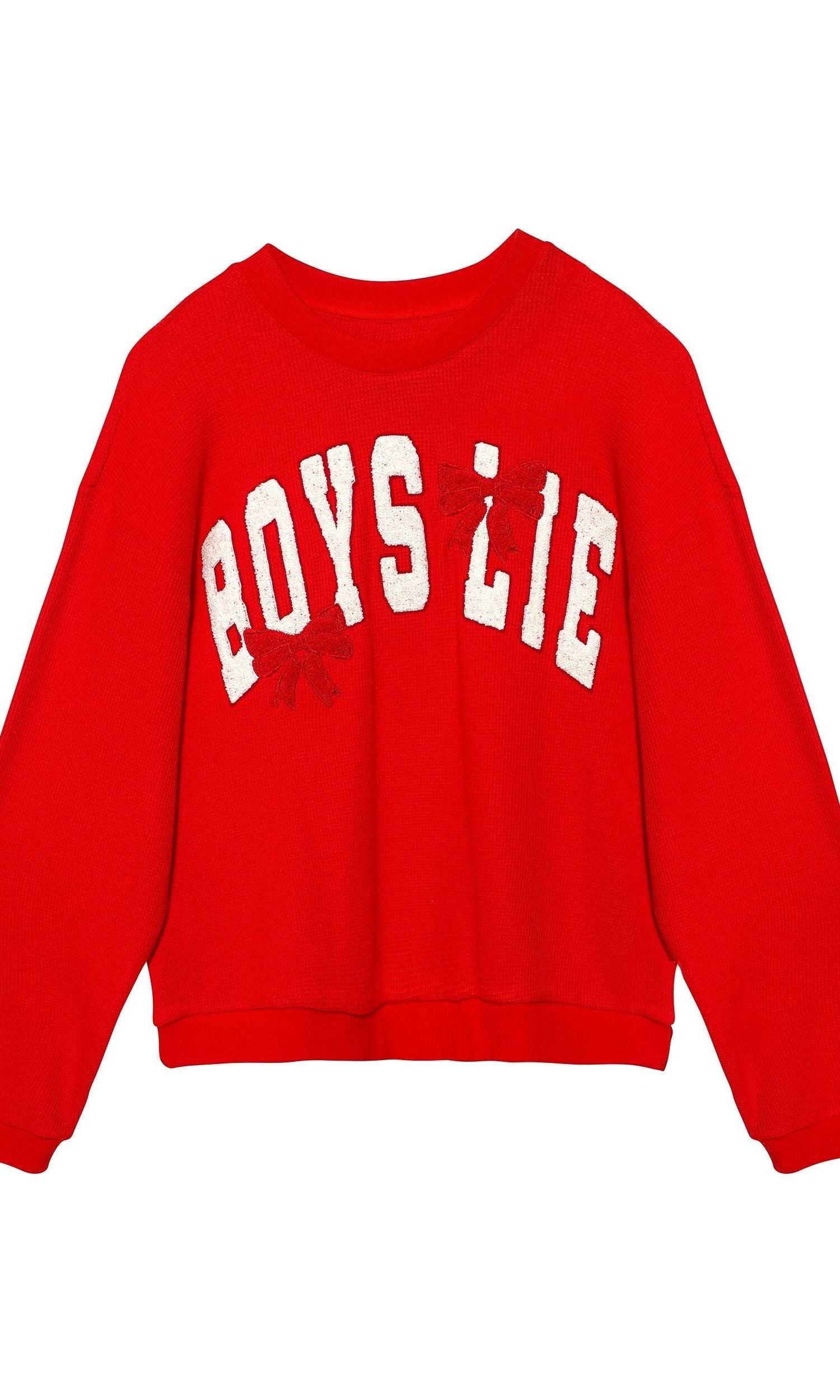 Boys Lie Wrap Me In a Bow Kara Sweater