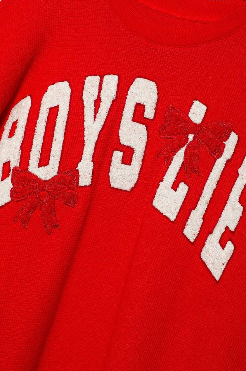 Boys Lie Wrap Me In a Bow Kara Sweater