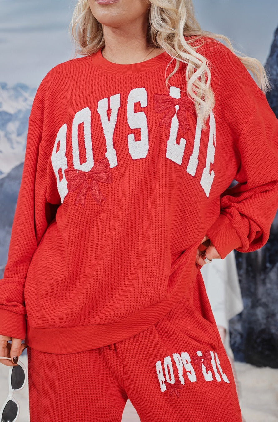 Boys Lie Wrap Me In a Bow Kara Sweater