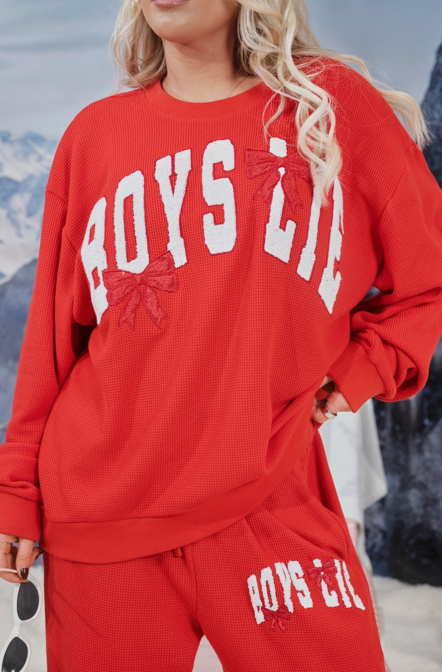 Boys Lie Wrap Me In a Bow Kara Sweater