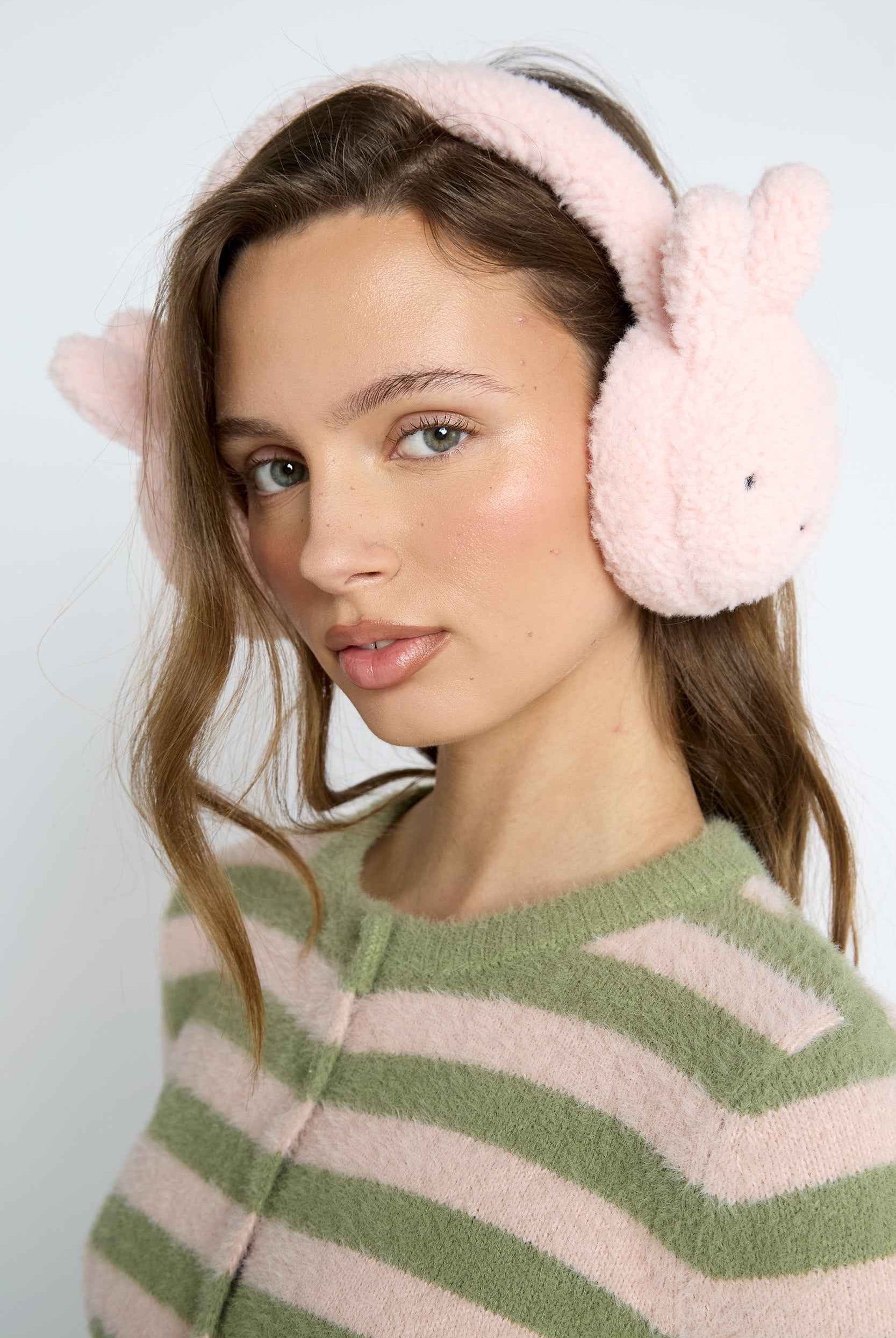 Daisy Street Miffy Pink Borg Ear Muffs