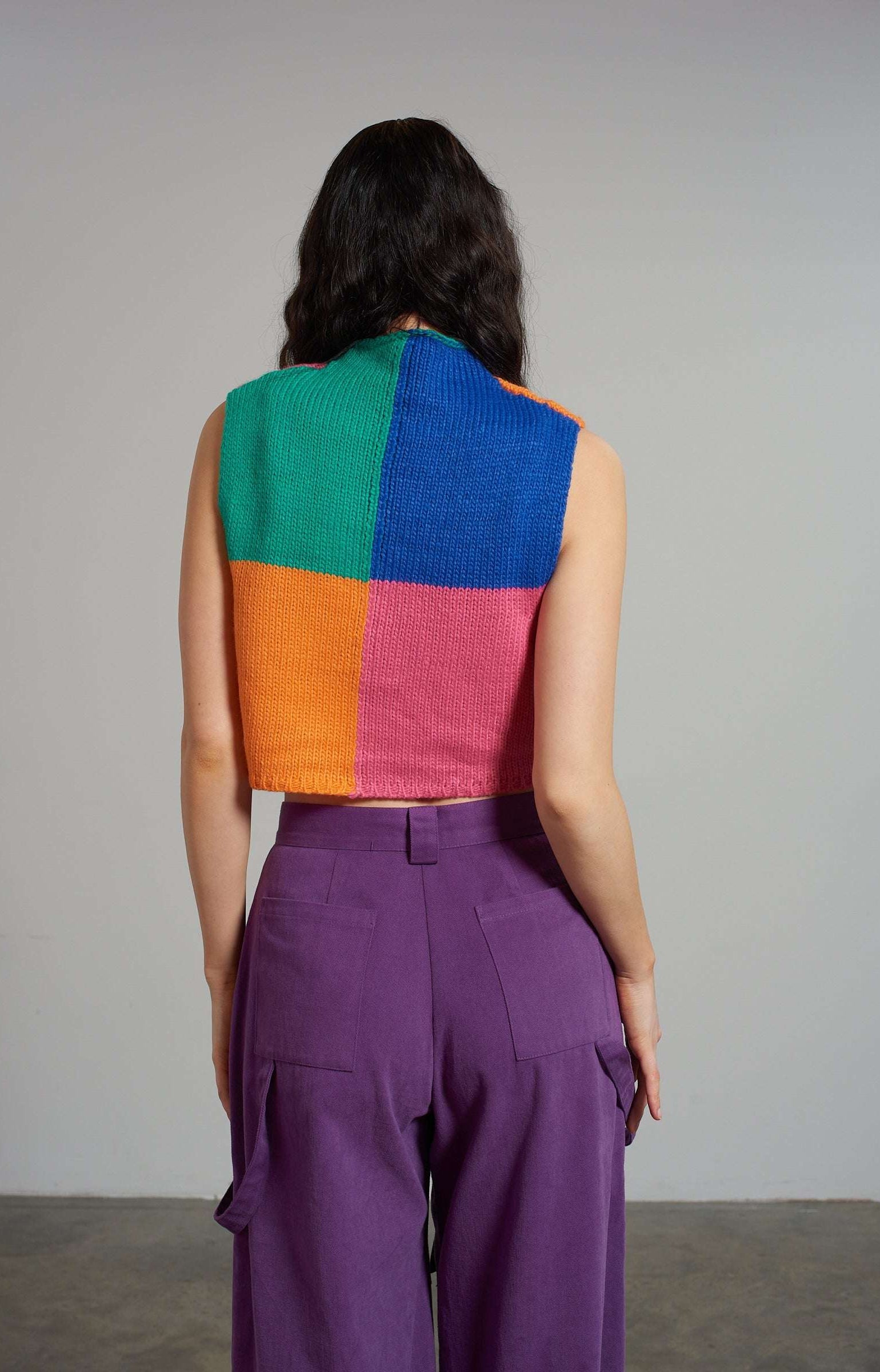 The Ragged Priest Destroy Knit Sleeveless Jumper Jumper by The Ragged Priest as seen on celebrities