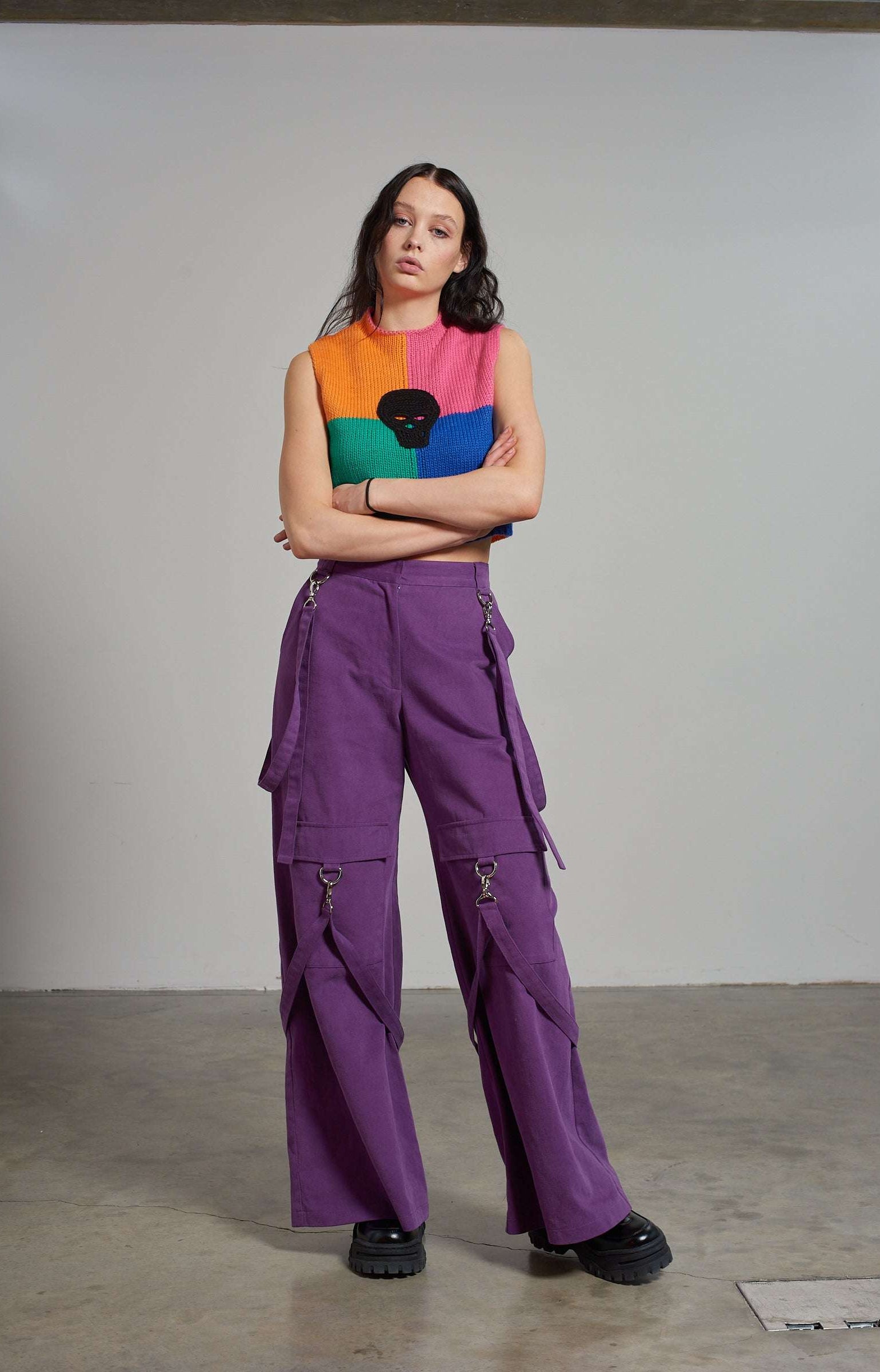 The Ragged Priest Destroy Knit Sleeveless Jumper Jumper by The Ragged Priest as seen on celebrities