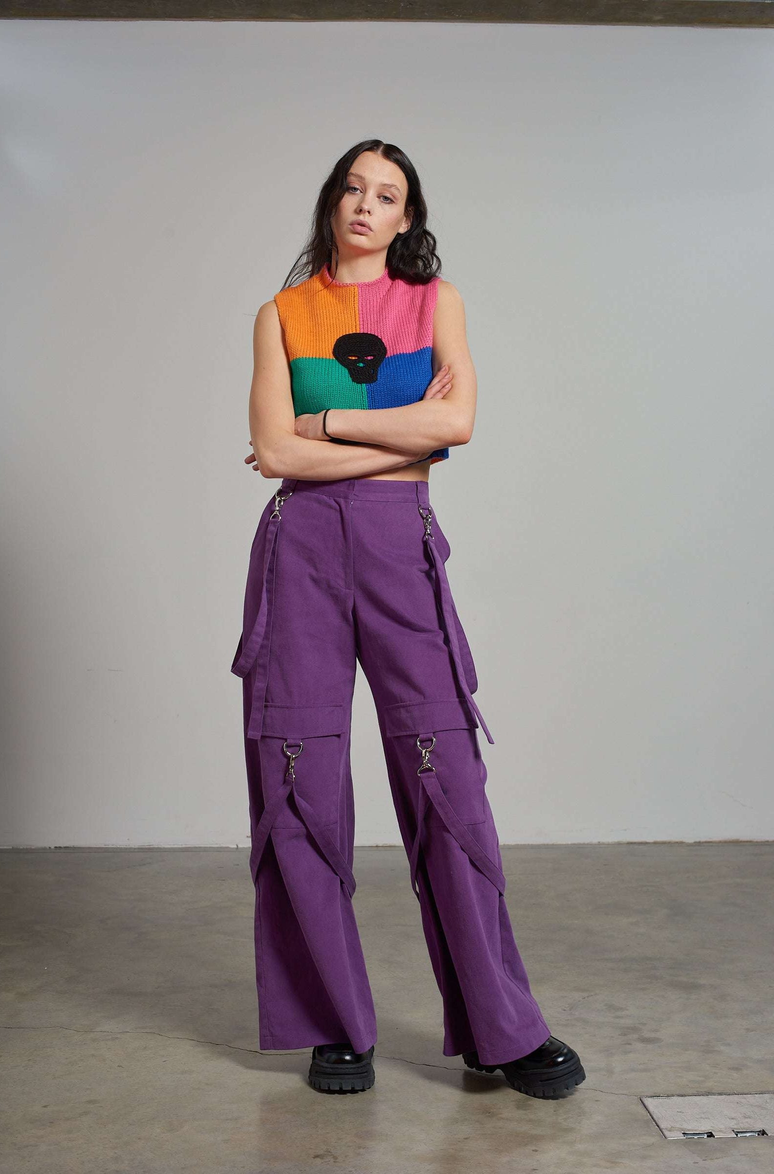 The Ragged Priest Destroy Knit Sleeveless Jumper Jumper by The Ragged Priest as seen on celebrities