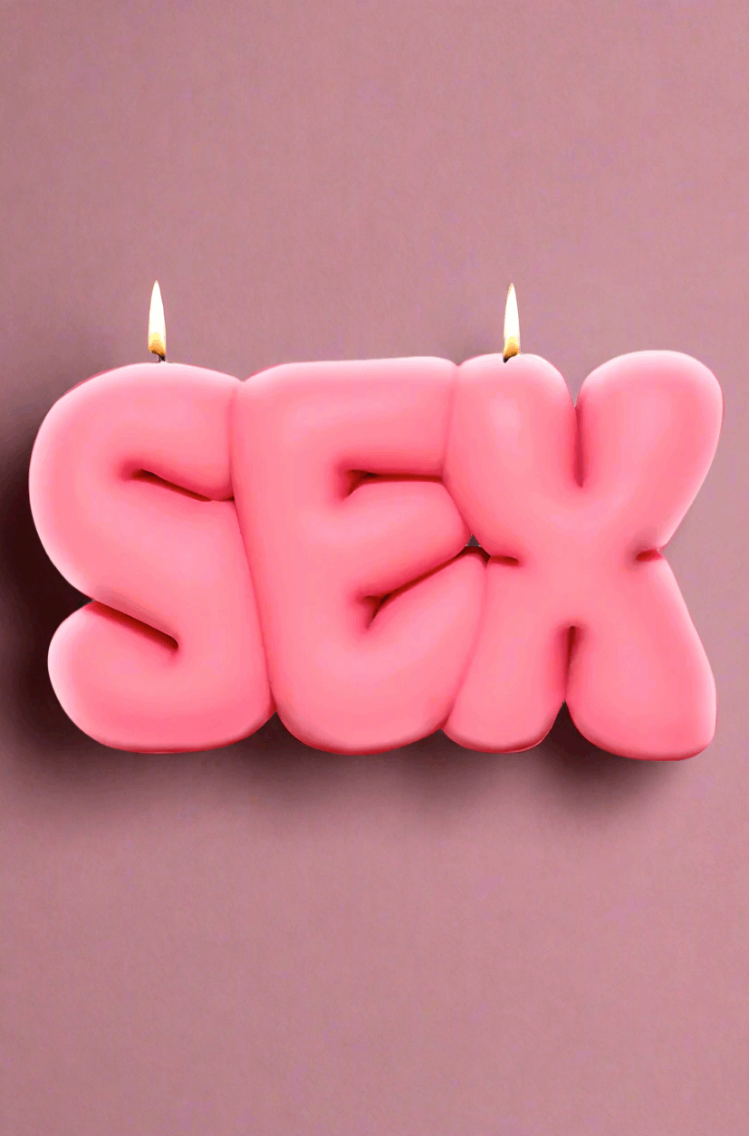 Wavey Casa SEX Pink Puffer Candle Candles by Wavey Casa as seen on celebrities
