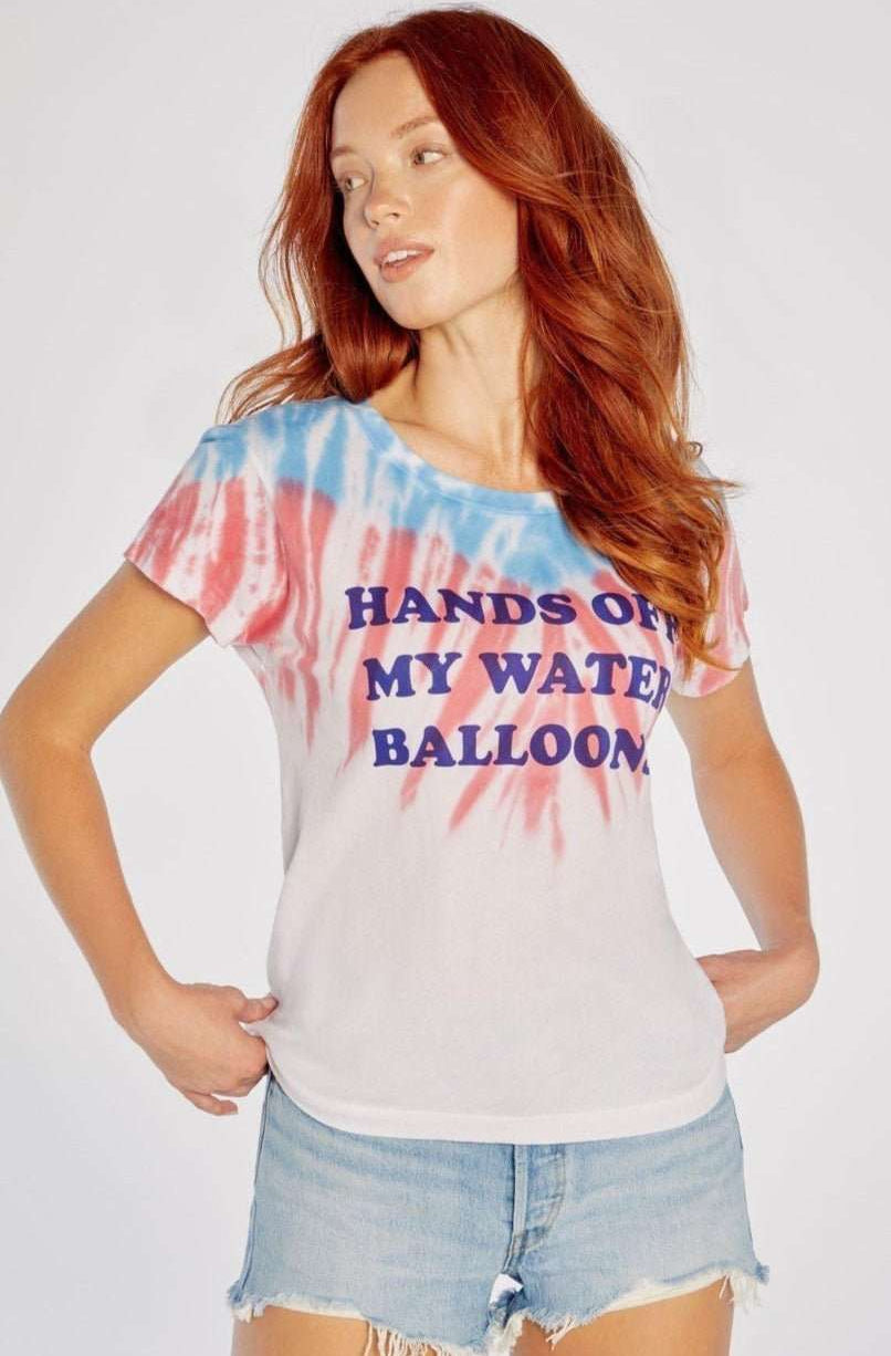 Wildfox Hands Off My Water Balloons No9 Tee by Wildfox – T-Shirt – XS | Spoiled Brat UK