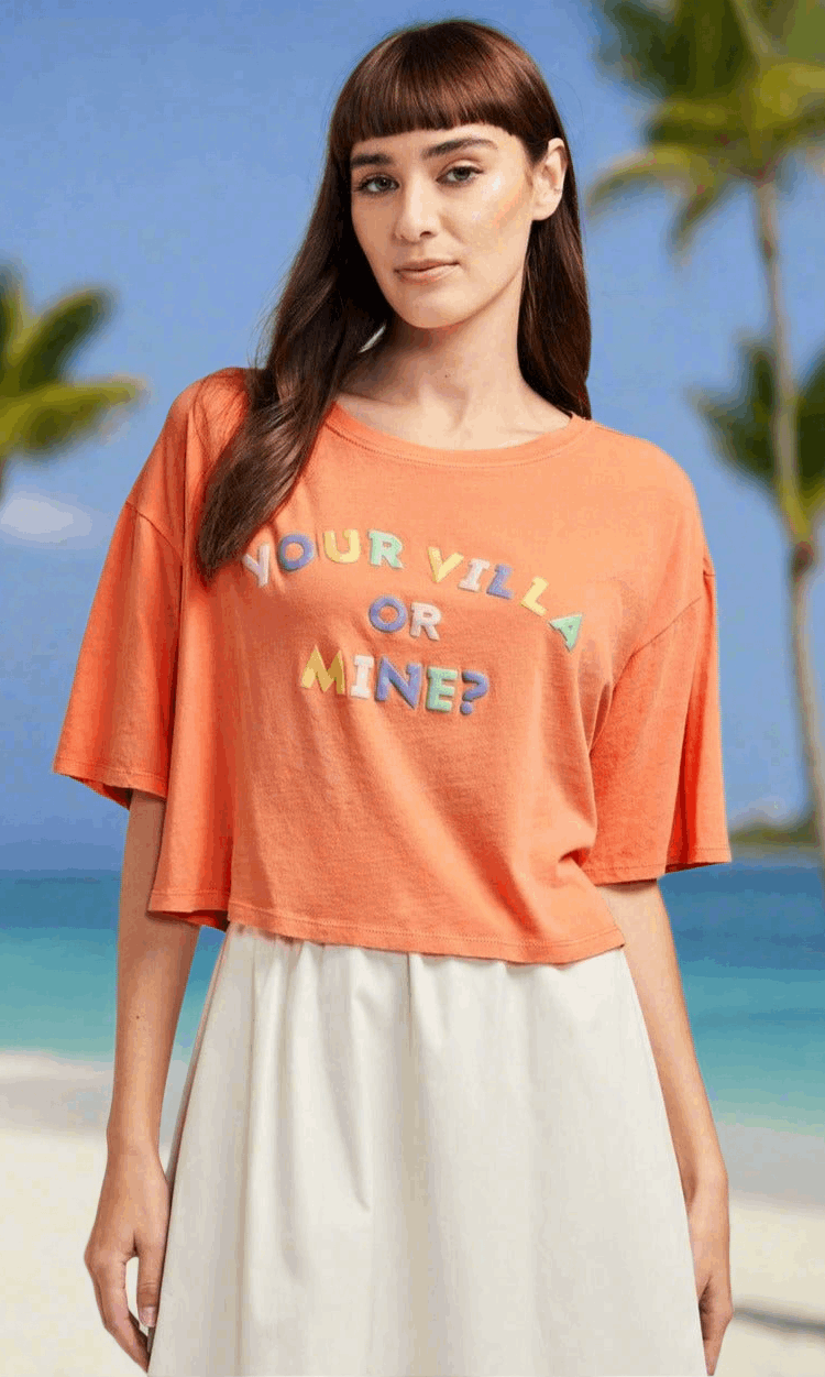 Shop Wildfox Wildfox Who's Villa Alhambra Tee T-Shirt for women – premium loungewear and festival fashion at Spoiled Brat