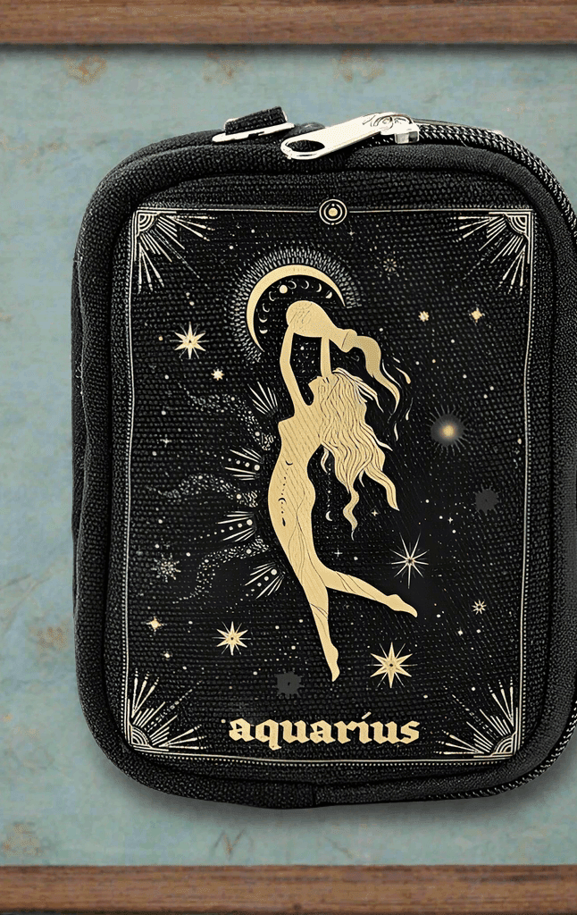 Shop Comeco INC Zodiac Sign Wristlet Purse Purse for women – premium loungewear and festival fashion at Spoiled Brat