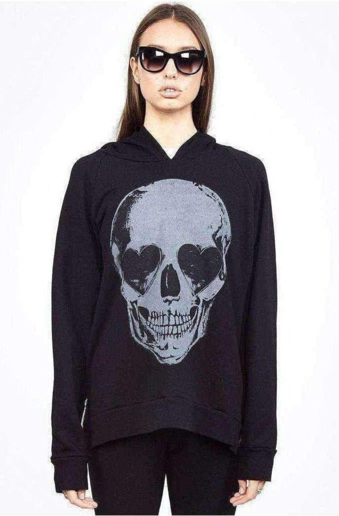 Lauren Moshi Corbin Heart Eye Skull Pullover Pullover by Lauren Moshi as seen on celebrities