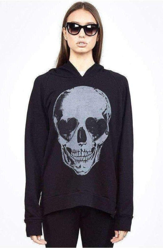 Lauren Moshi Corbin Heart Eye Skull Pullover Pullover by Lauren Moshi as seen on celebrities