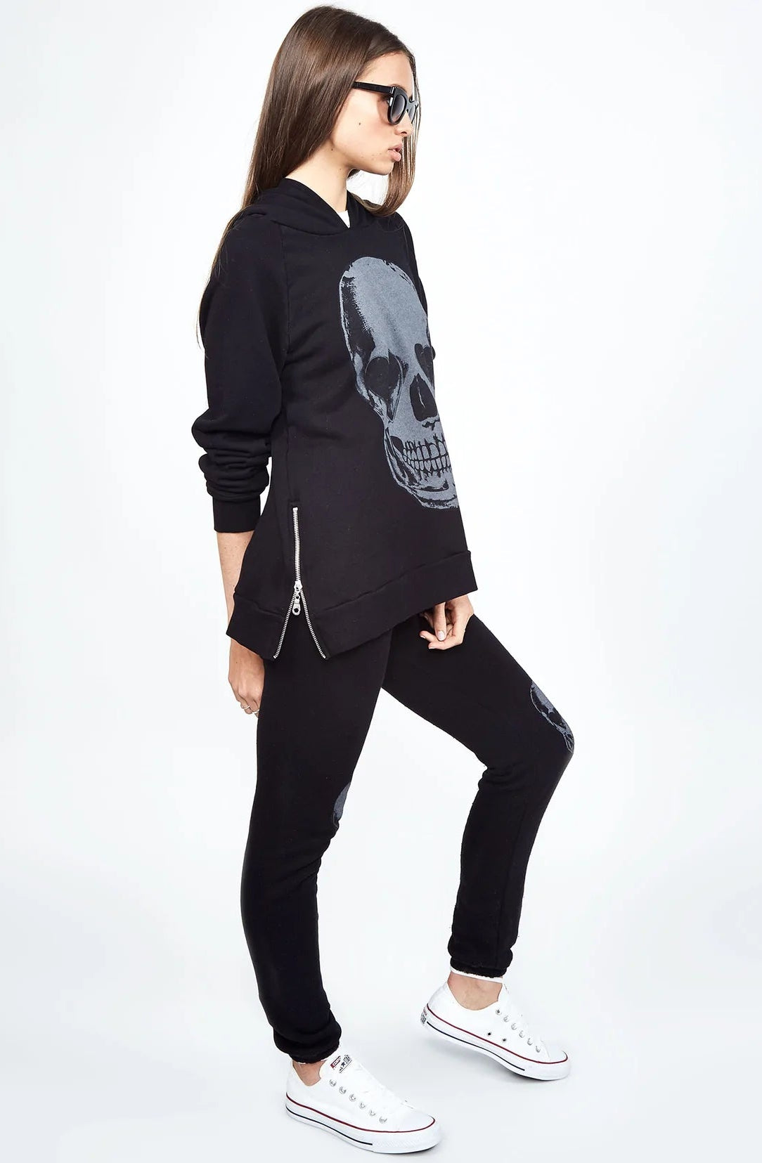 Lauren Moshi Corbin Heart Eye Skull Pullover Pullover by Lauren Moshi as seen on celebrities