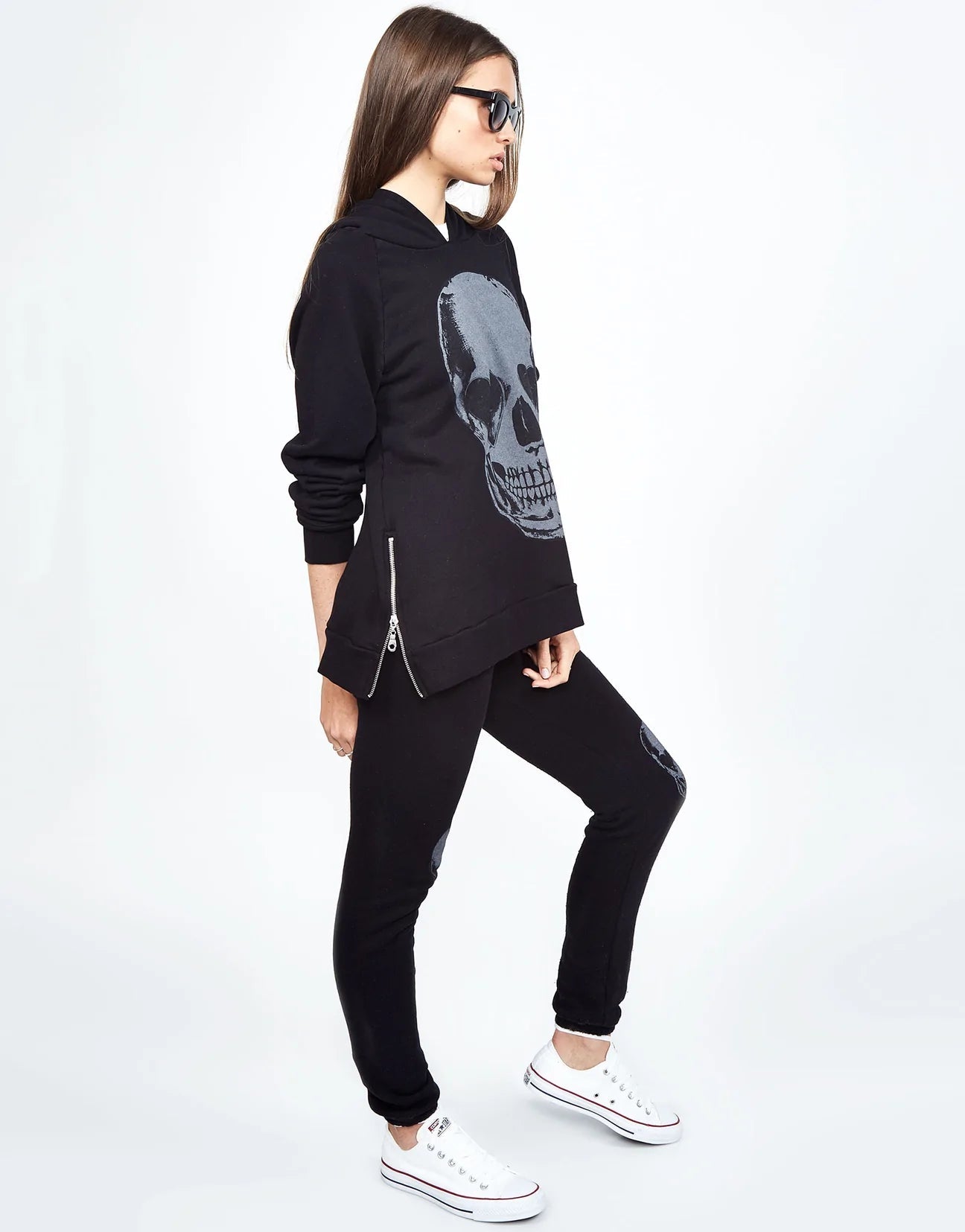 Lauren Moshi Corbin Heart Eye Skull Pullover Pullover by Lauren Moshi as seen on celebrities