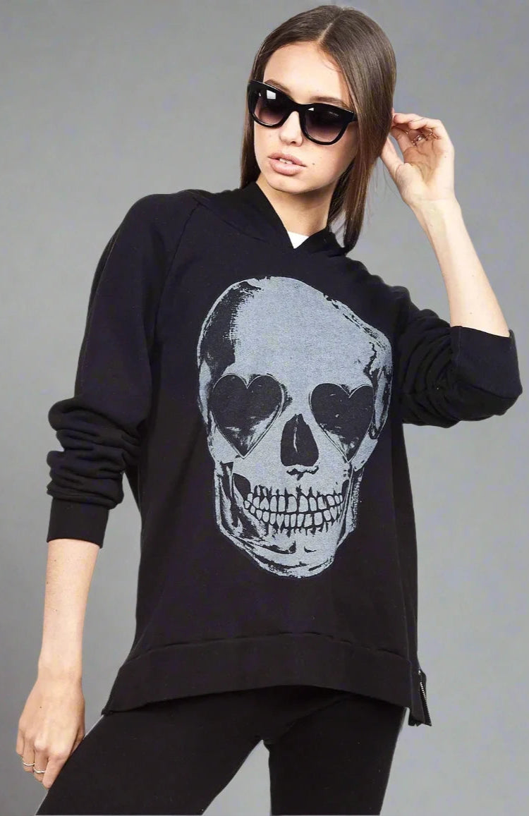 Lauren Moshi Corbin Heart Eye Skull Pullover Pullover by Lauren Moshi as seen on celebrities
