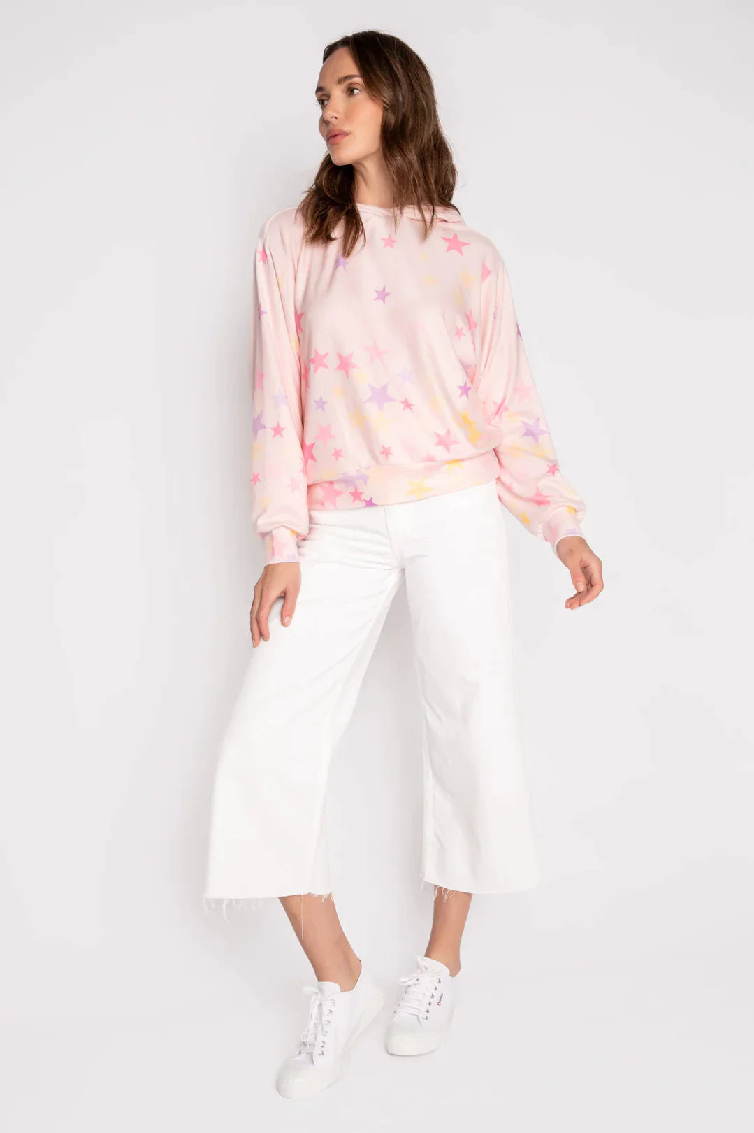 PJ Salvage Peach Party Star Hoodie Hoodie by PJ Salvage as seen on celebrities