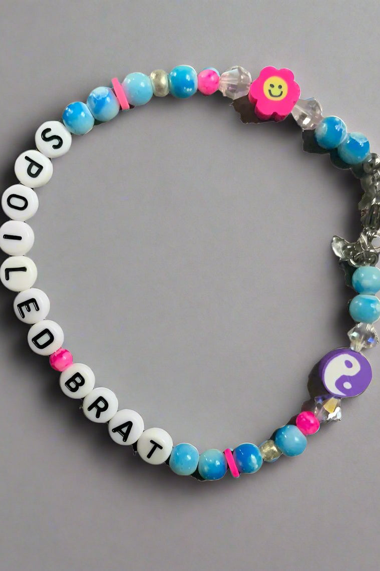Rad & Refined Spoiled Brat Beaded Bracelet Anklet by Rad and Refined as seen on celebrities
