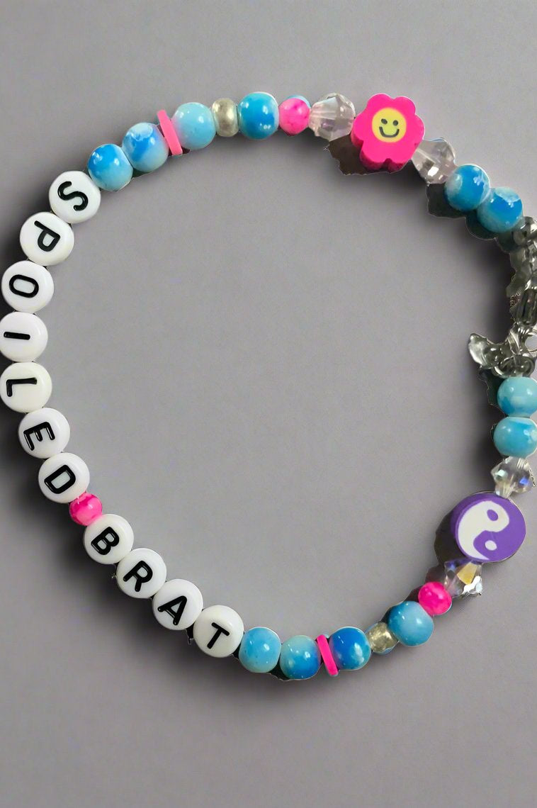 Rad & Refined Spoiled Brat Beaded Bracelet Anklet by Rad and Refined as seen on celebrities