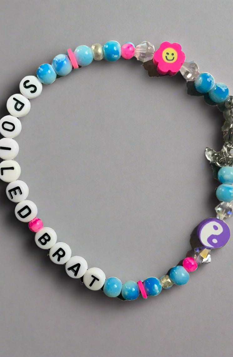 Rad & Refined Spoiled Brat Beaded Bracelet Anklet by Rad and Refined as seen on celebrities