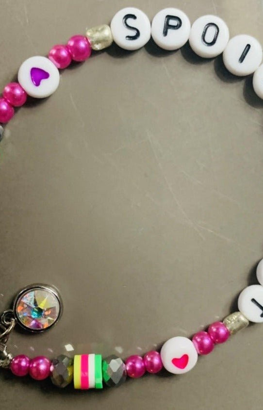 Rad & Refined Spoiled Brat Beaded Bracelet Anklet by Rad and Refined as seen on celebrities