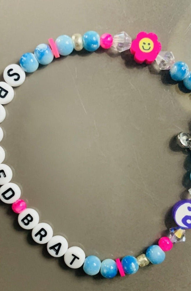 Rad & Refined Spoiled Brat Beaded Bracelet Anklet by Rad and Refined as seen on celebrities