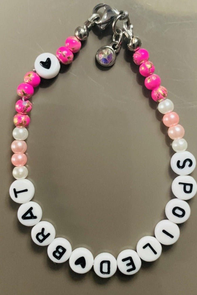 Rad & Refined Spoiled Brat Beaded Bracelet Anklet by Rad and Refined as seen on celebrities