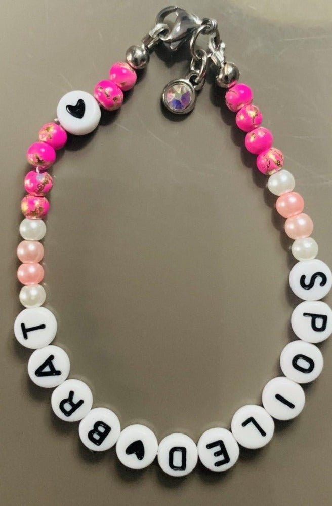 Rad & Refined Spoiled Brat Beaded Bracelet Anklet by Rad and Refined as seen on celebrities