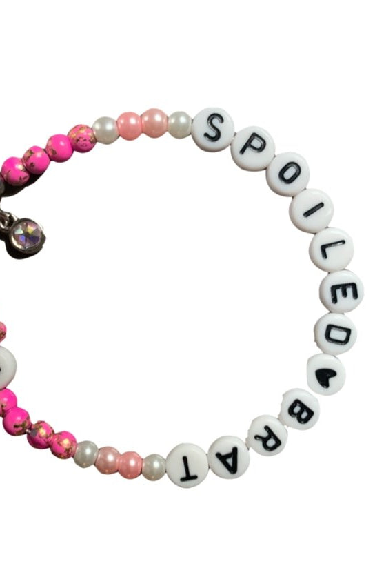 Rad & Refined Spoiled Brat Beaded Bracelet Anklet by Rad and Refined as seen on celebrities