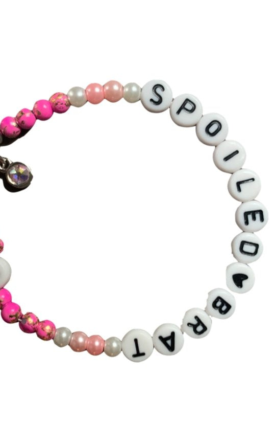 Rad & Refined Spoiled Brat Beaded Bracelet Anklet by Rad and Refined as seen on celebrities