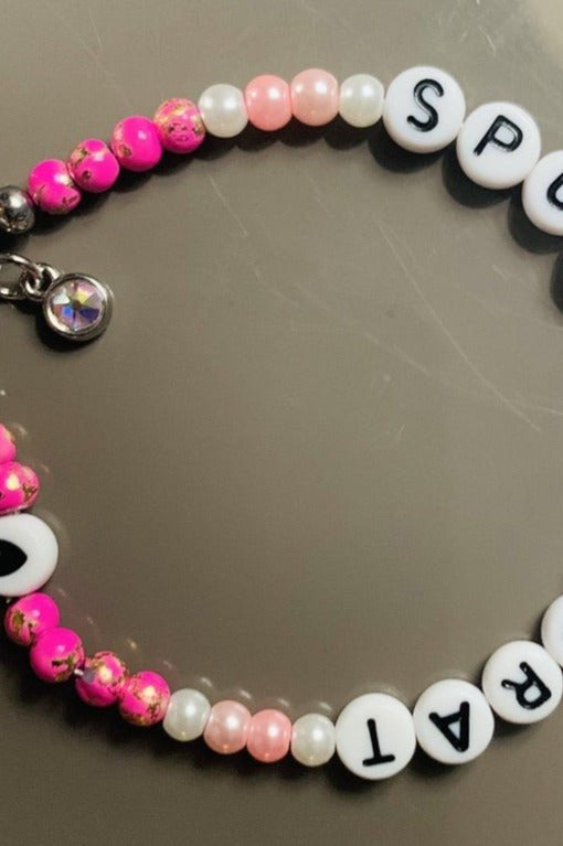 Rad & Refined Spoiled Brat Beaded Bracelet Anklet by Rad and Refined as seen on celebrities